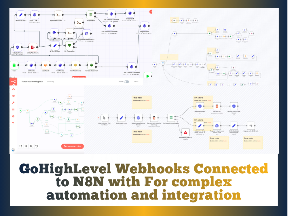 GoHighLevel Webhooks ↔ n8n